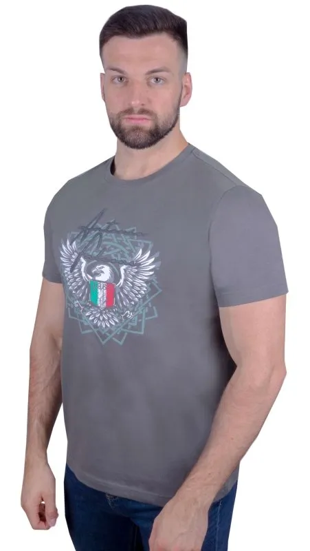 Antonio Falcone Angelo Organic Cotton T-shirt Charcoal