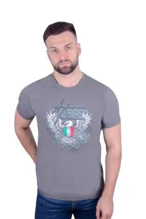 Antonio Falcone Angelo Organic Cotton T-shirt Charcoal