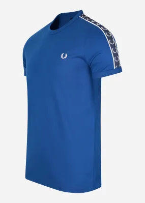 Contrast tape ringer t-shirt - shaded cobalt navy