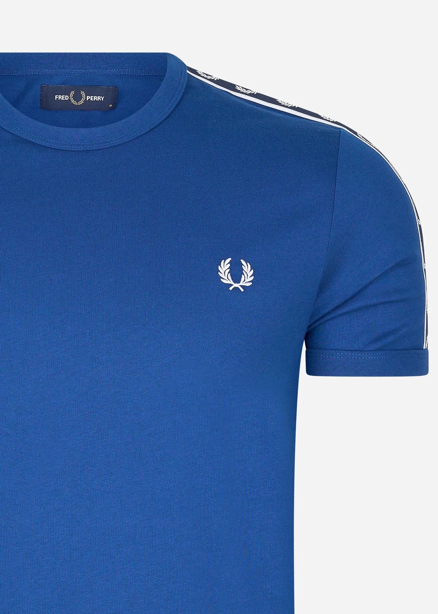 Contrast tape ringer t-shirt - shaded cobalt navy