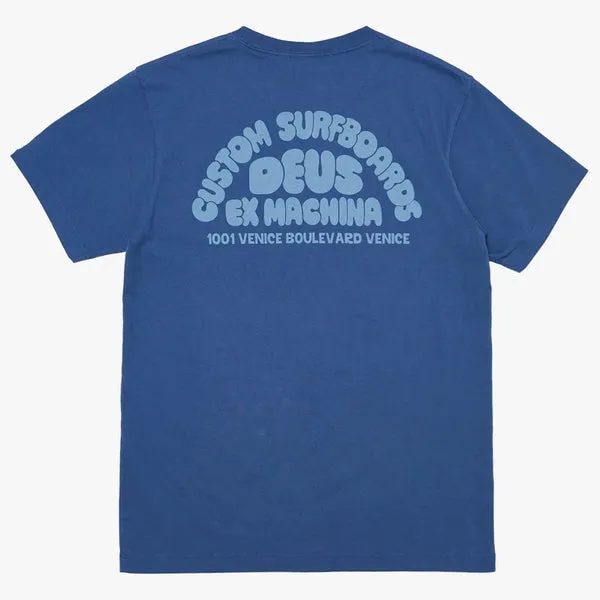 Deus Ex Machina Byron Sruf T-Shirt - Dusty Blue