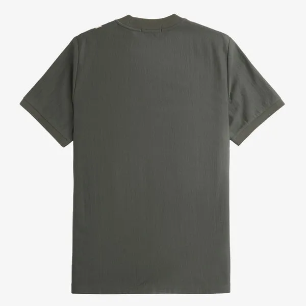 Fred Perry Gradient Stripe T-Shirt - Field Green