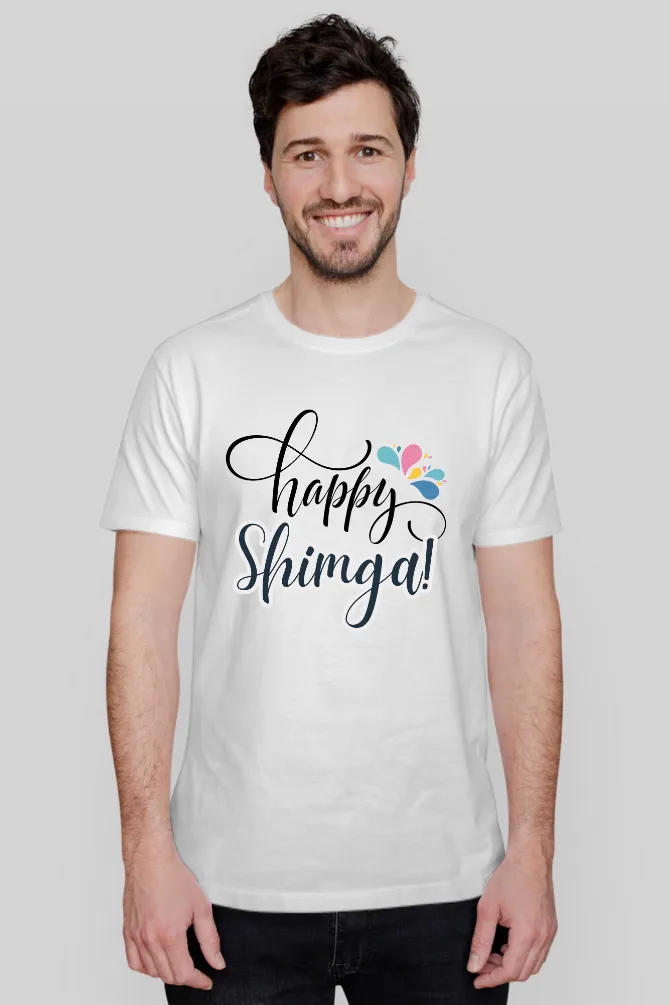 Happy Shimga Holi T-shirt for men