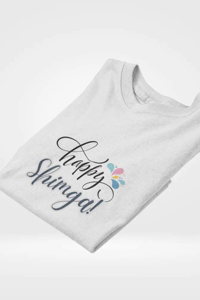 Happy Shimga Holi T-shirt for men
