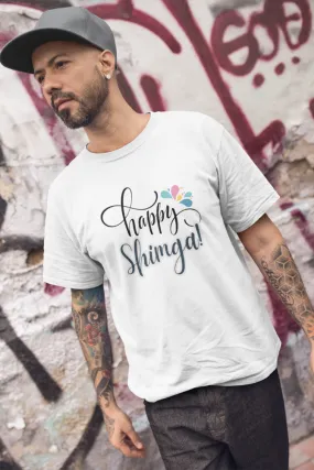 Happy Shimga Holi T-shirt for men