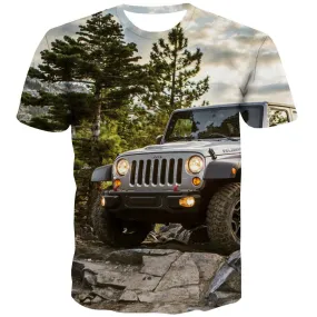 Jeep T-shirt Men Offroad T shirts Funny car Tshirts Novelty Short Sleeve summer