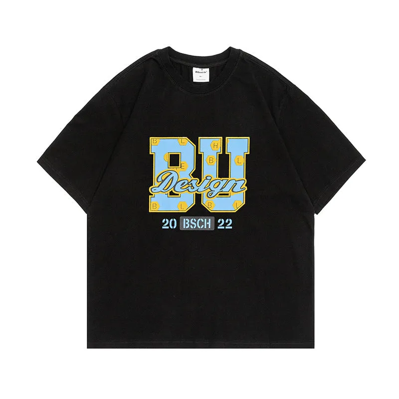 Men T-Shirt Summer Printed T-shirt Casual Loose Men