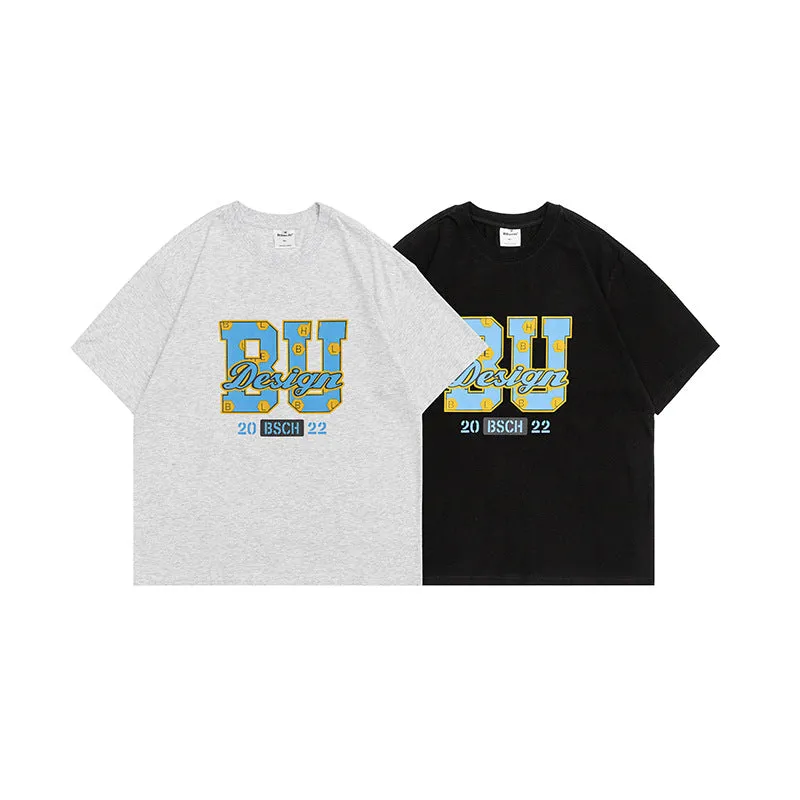 Men T-Shirt Summer Printed T-shirt Casual Loose Men