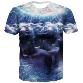 Music T-shirt Men Funny Tshirts Casual Galaxy Tshirts Cool Leisure Shirt Print Short Sleeve Hip hop Men New Streetwear Sport