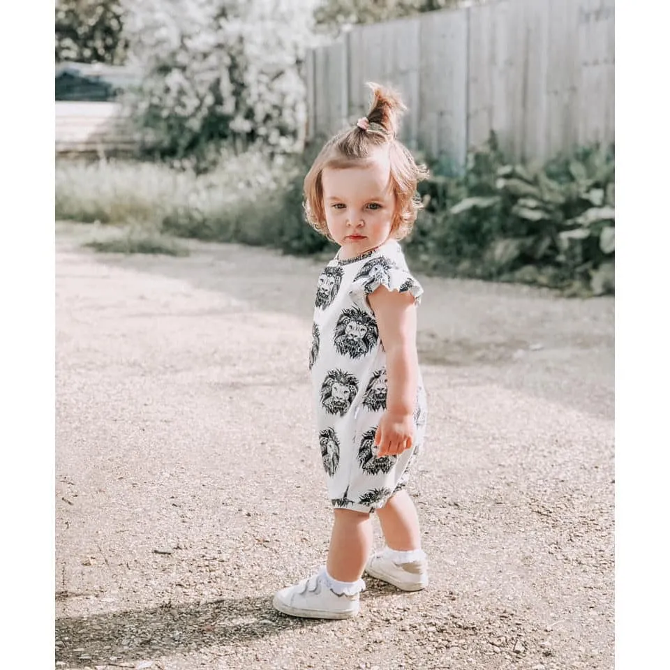 Organic Baby & Toddler Romper | Aztec Lion Bummie Popper Romper
