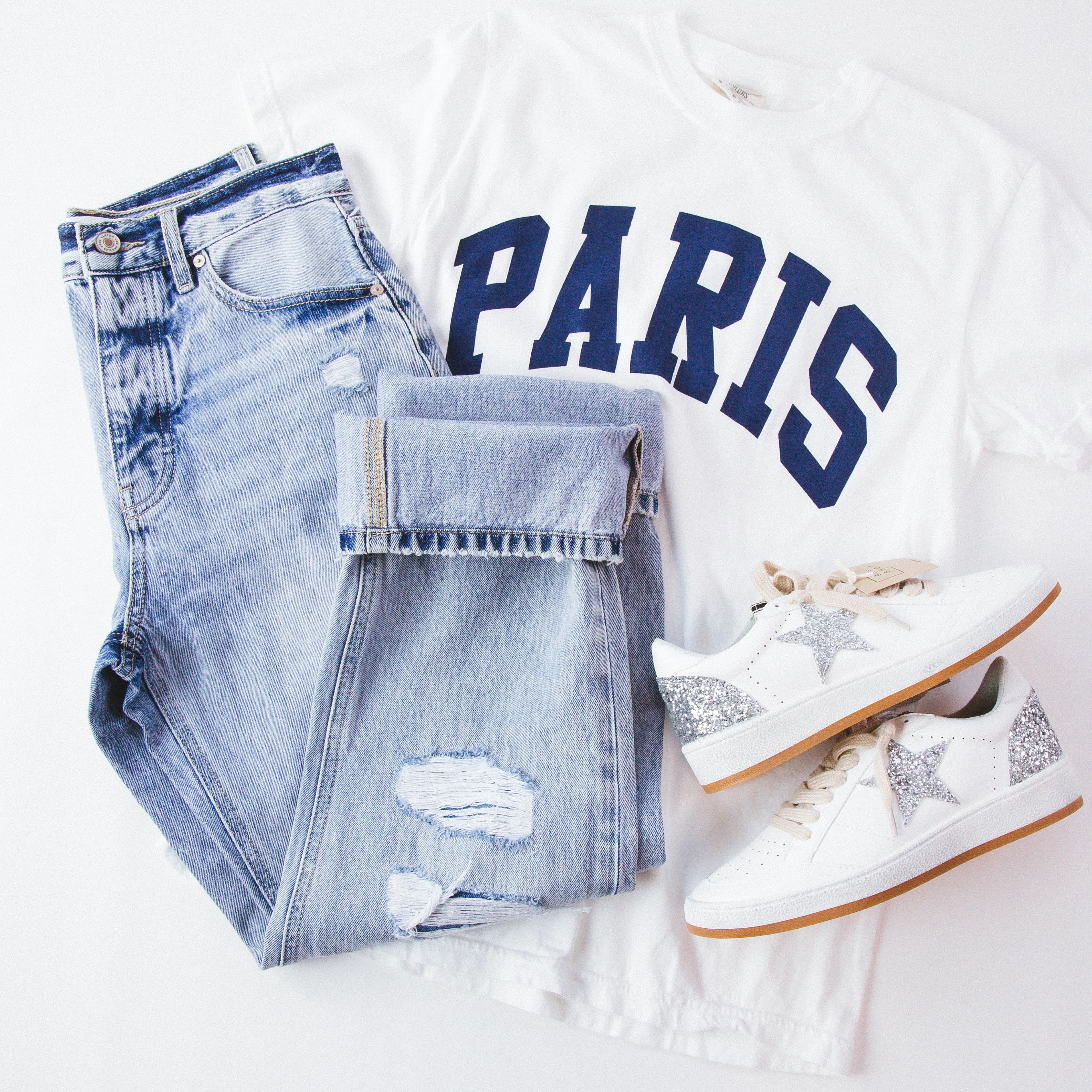 Paris Graphic Tee, White