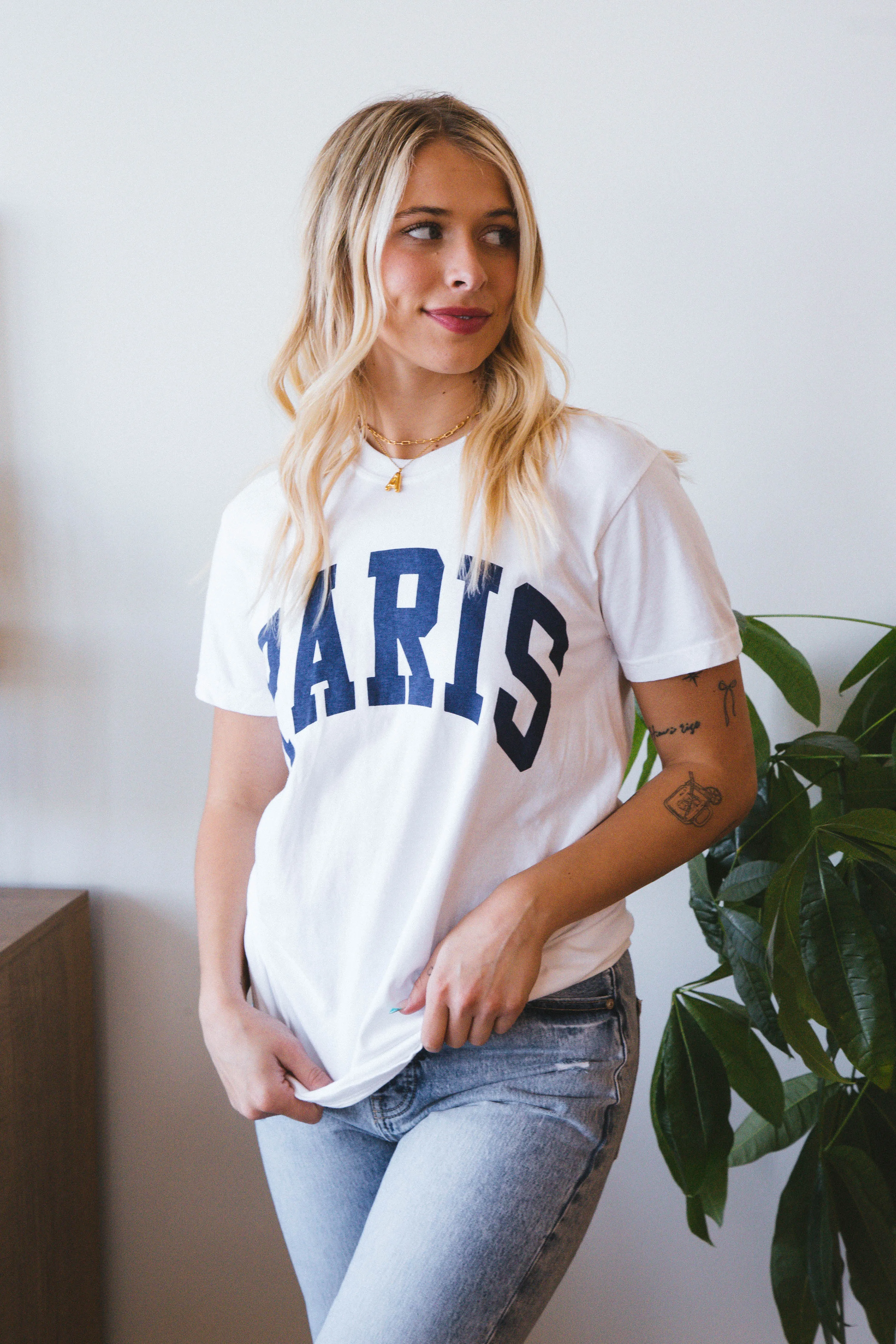 Paris Graphic Tee, White