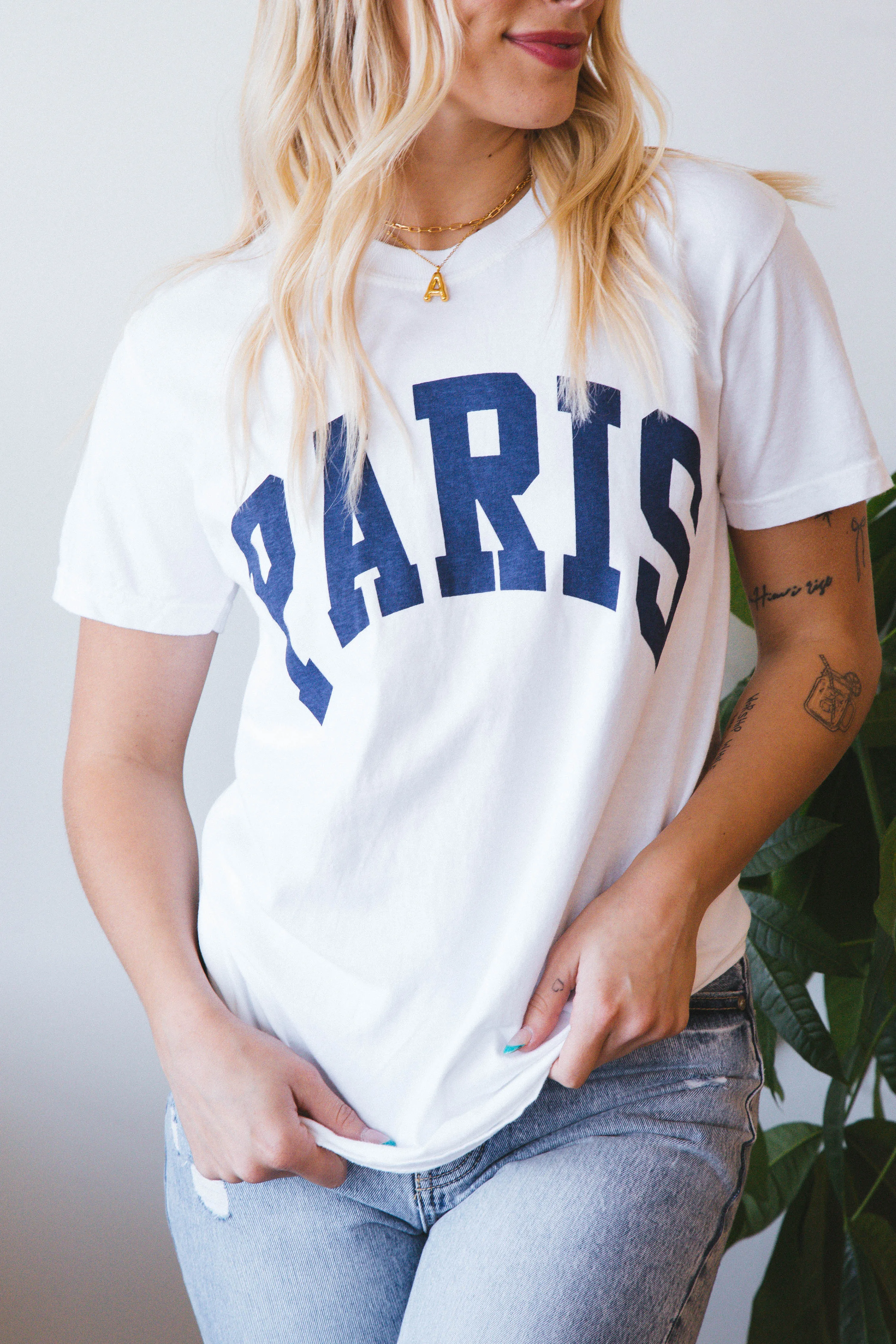 Paris Graphic Tee, White