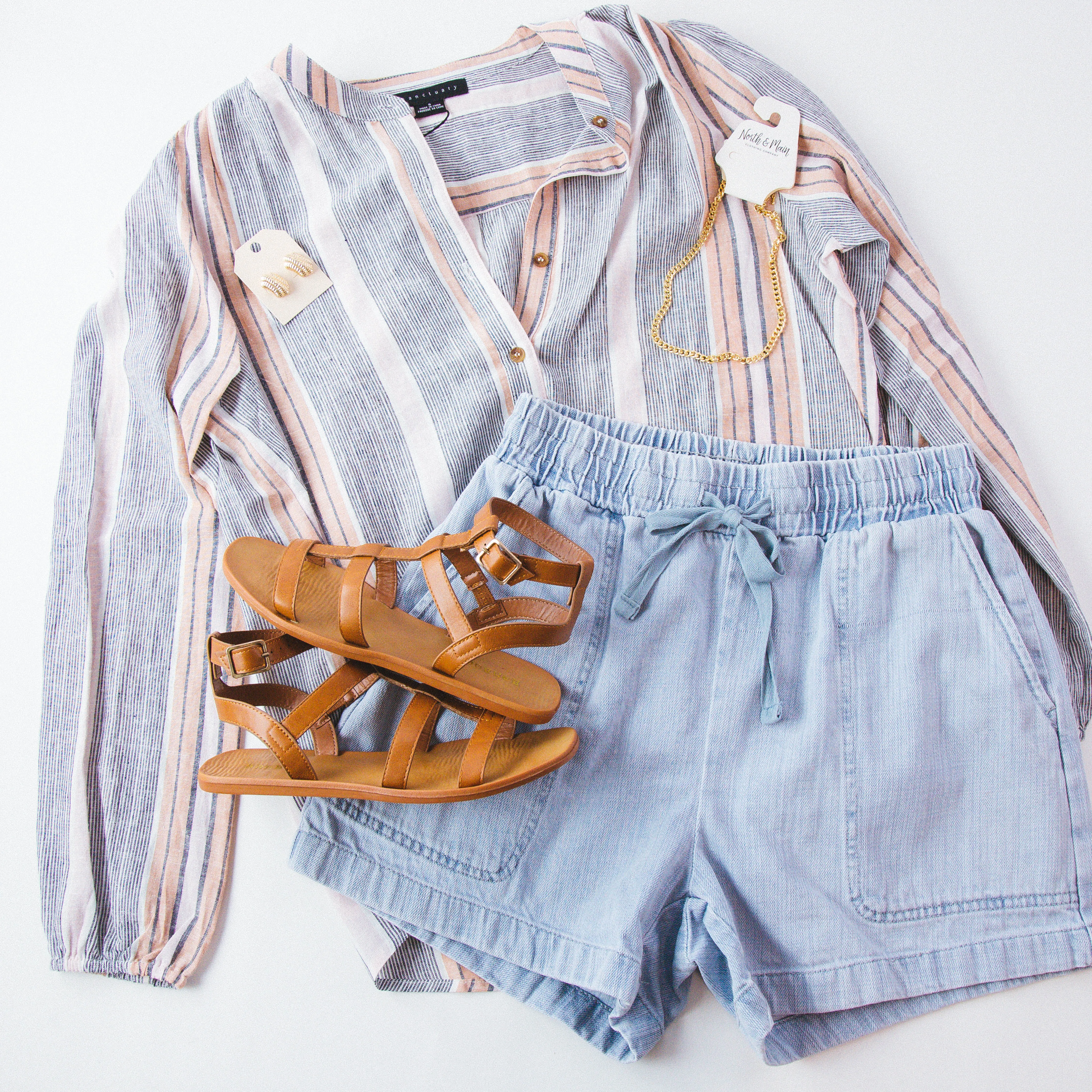 Ruth Elastic Waist Shorts, Unwind | Blank NYC