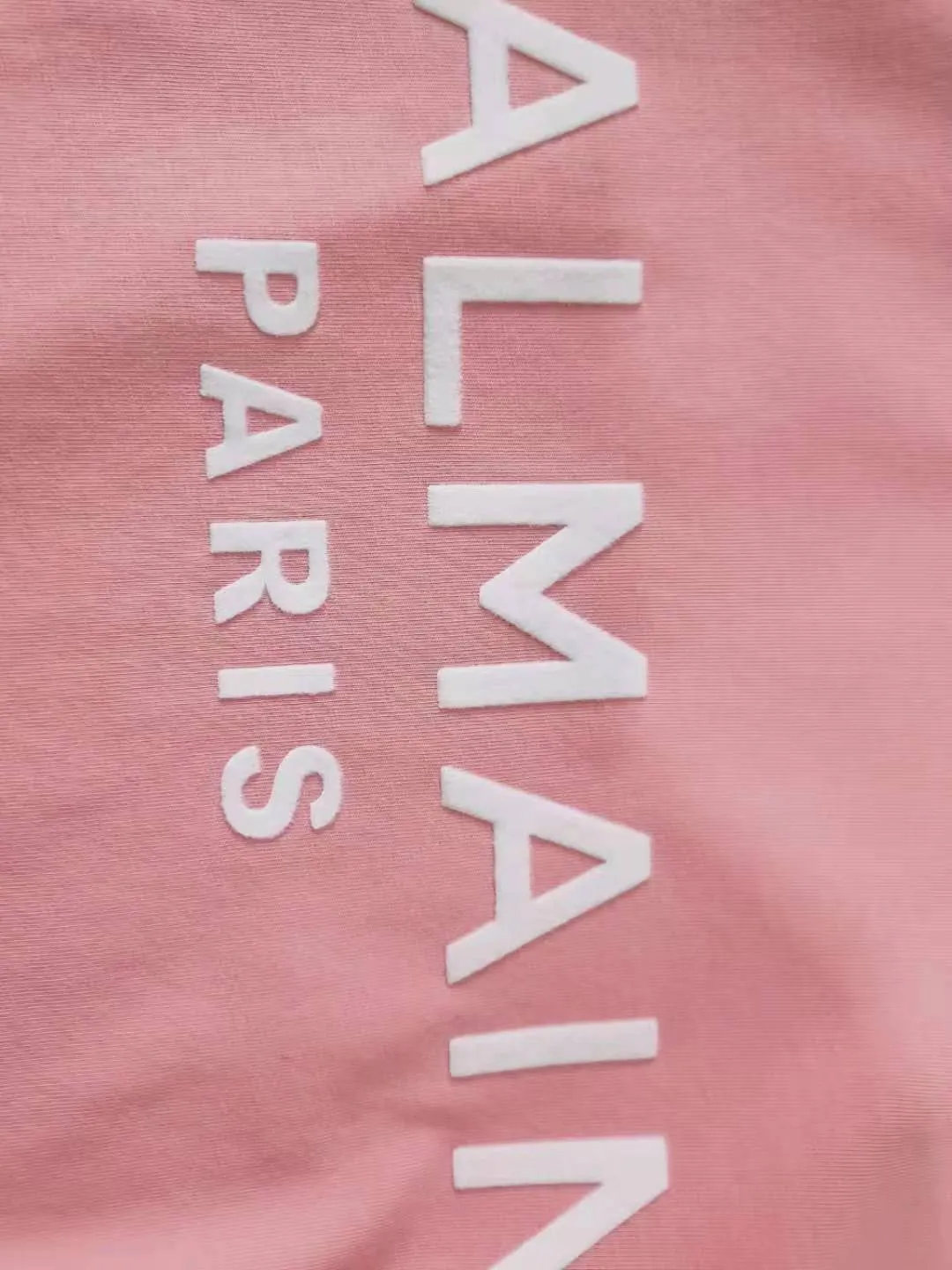 T Shirt Balmain Spring/Summer Flocking Letter round Neck Sleeveless Vest T-shirt for Women