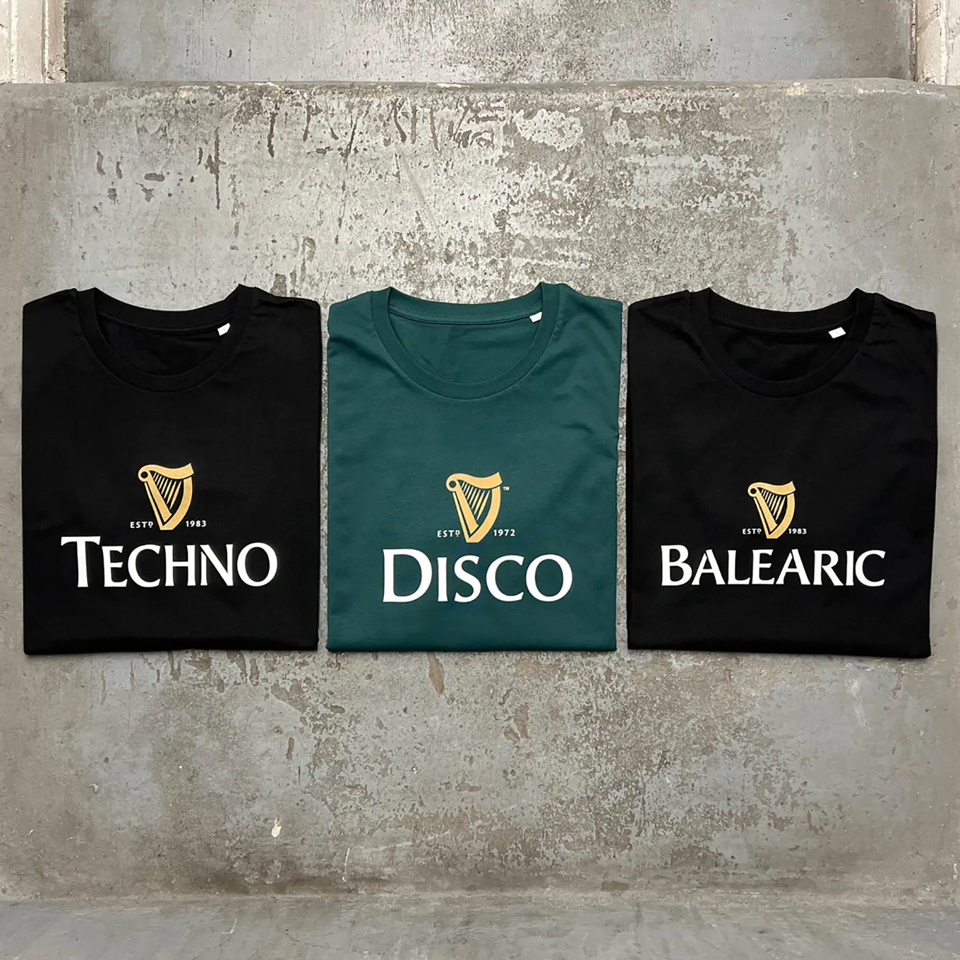 Techno Harp - Tshirt - Black or Green
