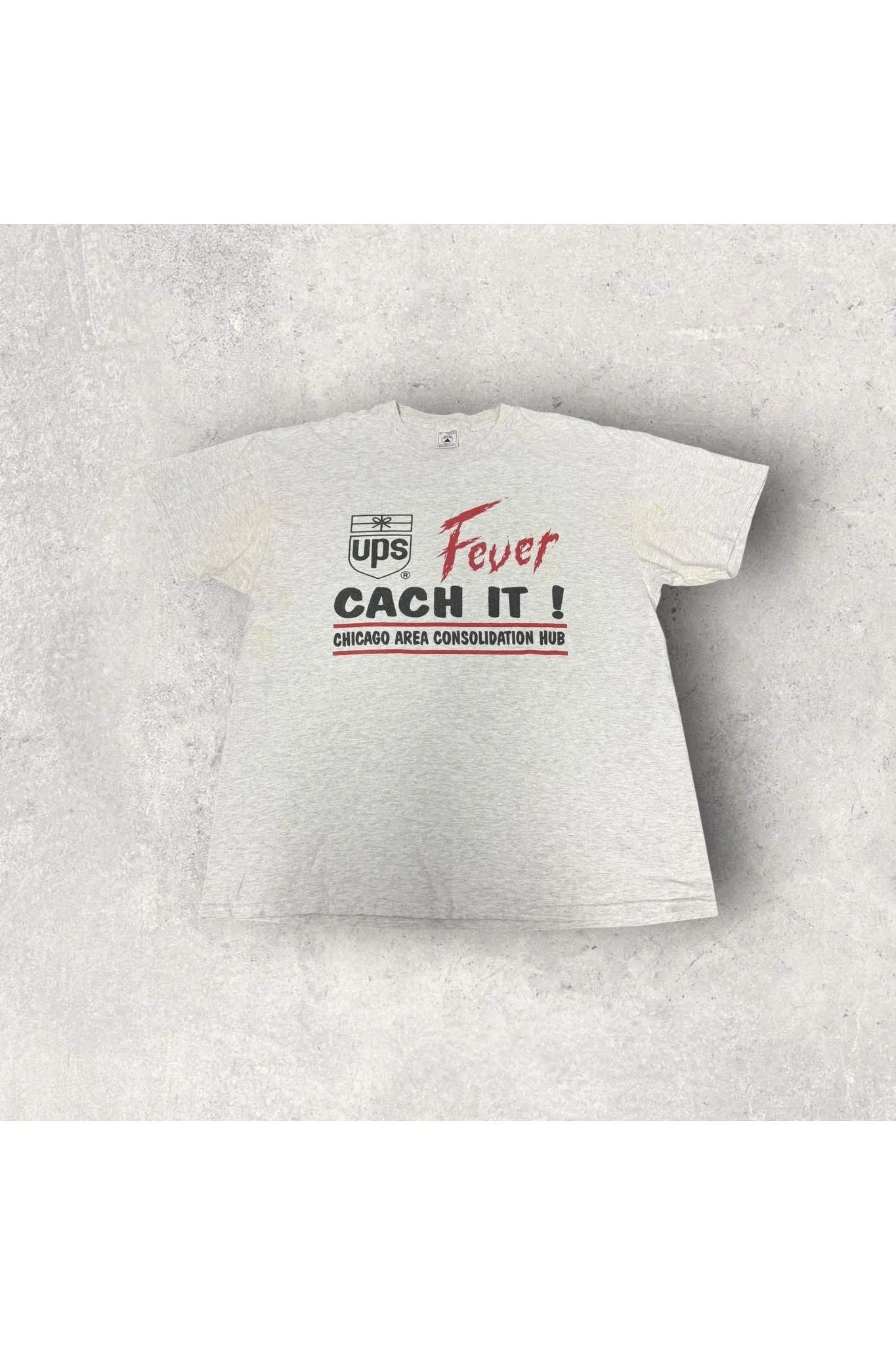 Vintage Delta UPS Ever Catch It! Chicago Area Consolidation Hub Tee- XL